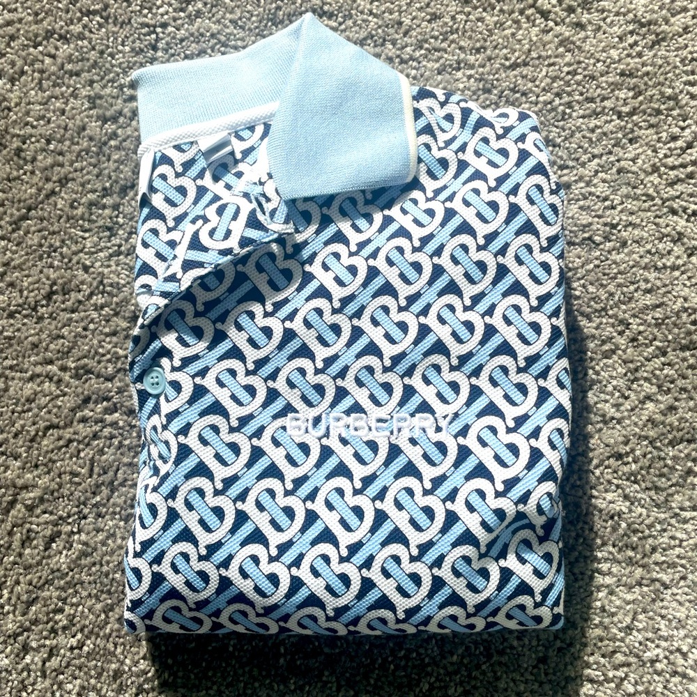 Burberry Men’s TB Monogram Polo